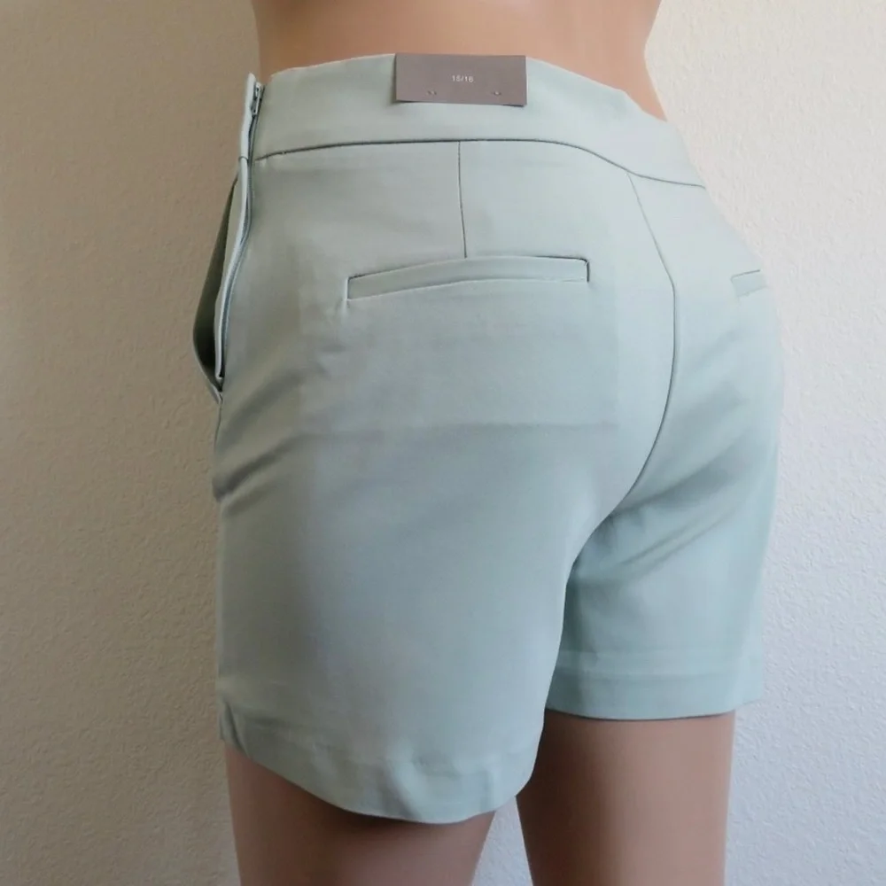 MAURICES Jeans Trouser Casual Shorts Plus Mint Green Size 15/16 NWT - Picture 1 of 2